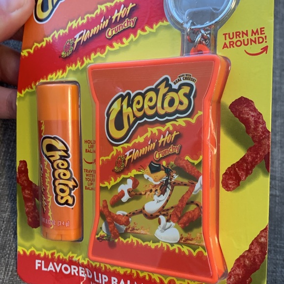 Flaming Hot Cheetos Flavoured Lip Balm and Keychain - Picture 4 of 4